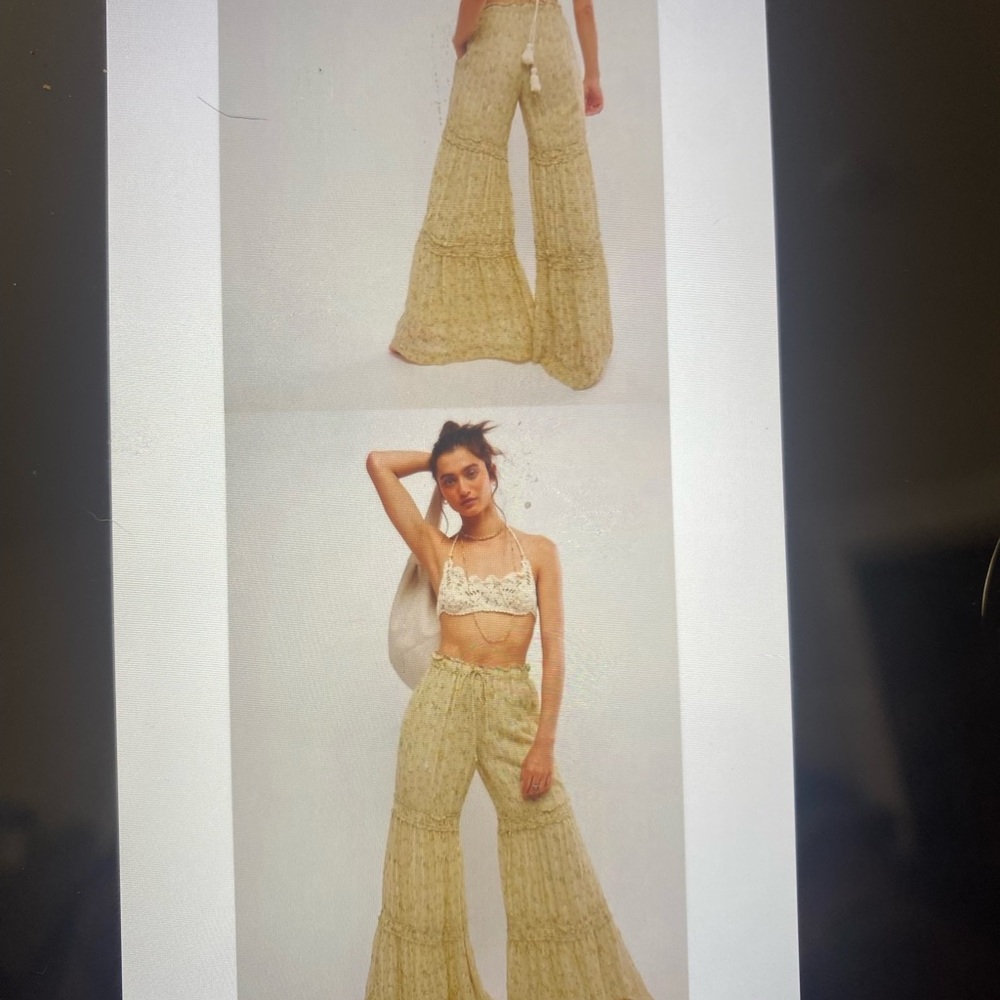 Free people emmaline tiered pull on pants.